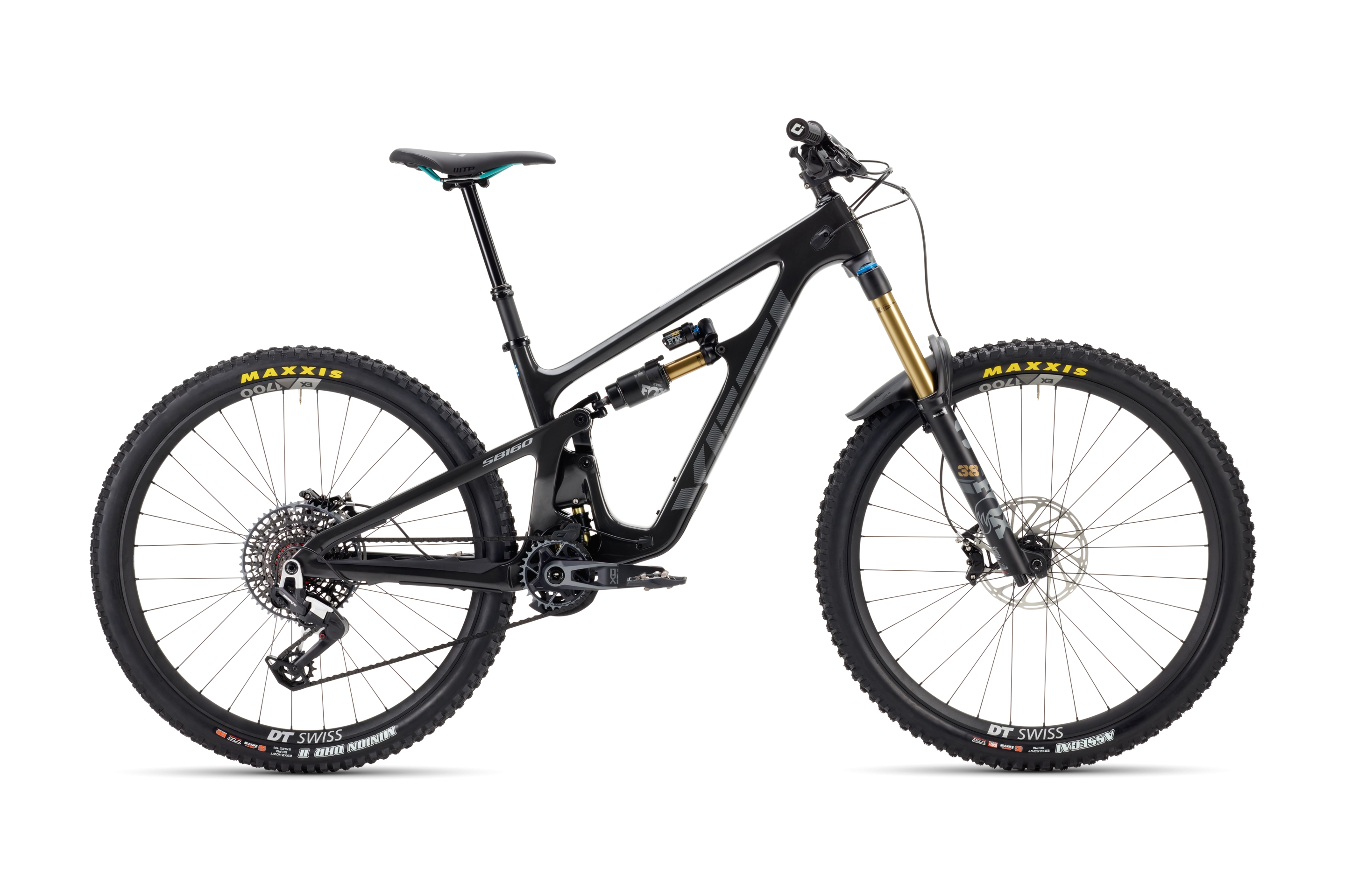 2025 Yeti SB160 Turq Series 29" Complete Mountain Bike - T2 X0/E90 Transmission Build