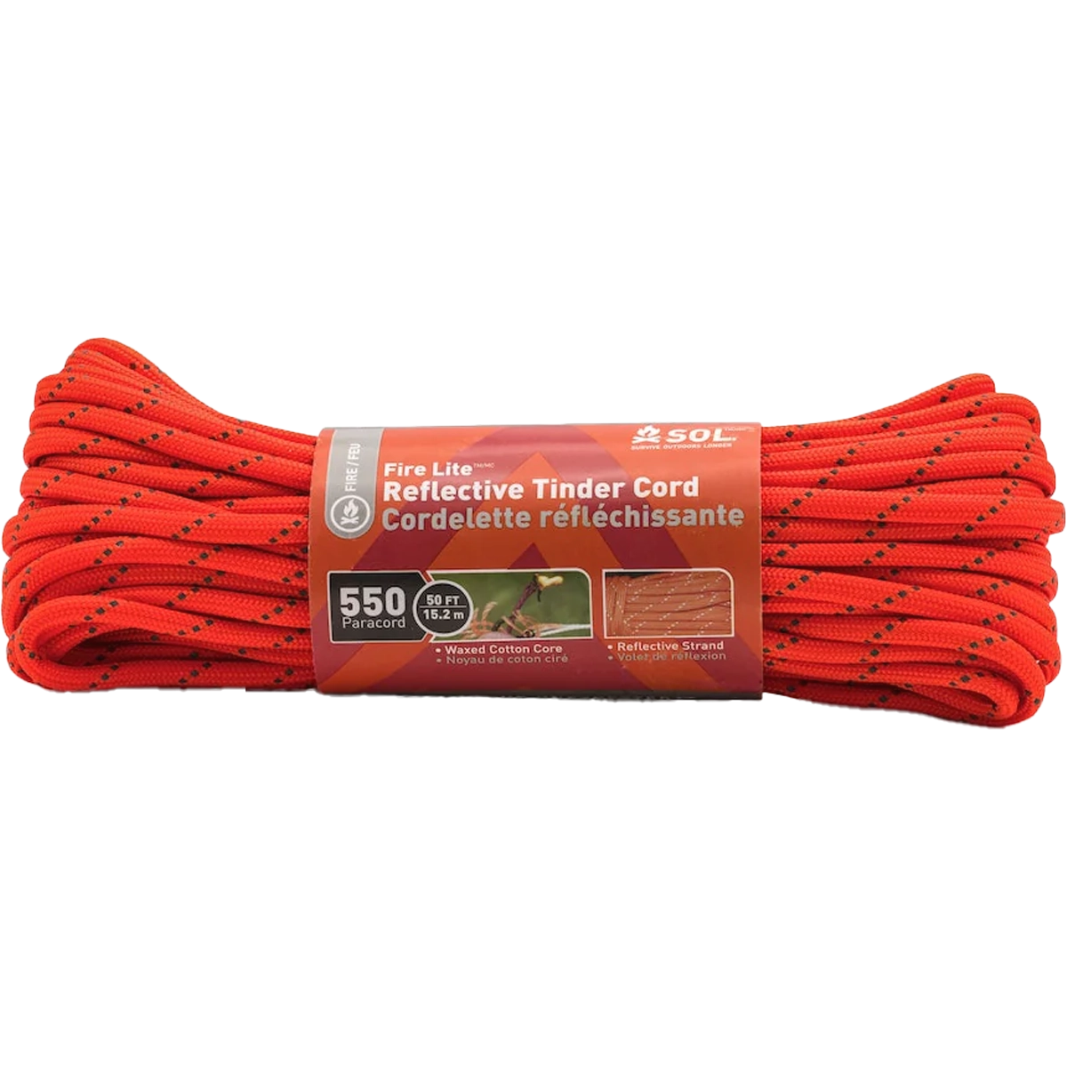 550 Reflective Tinder Cord - 50ft