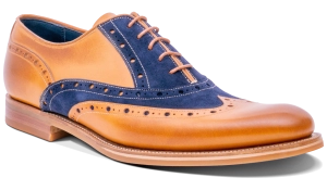 Abingdon - Cedar Calf/Navy Suede