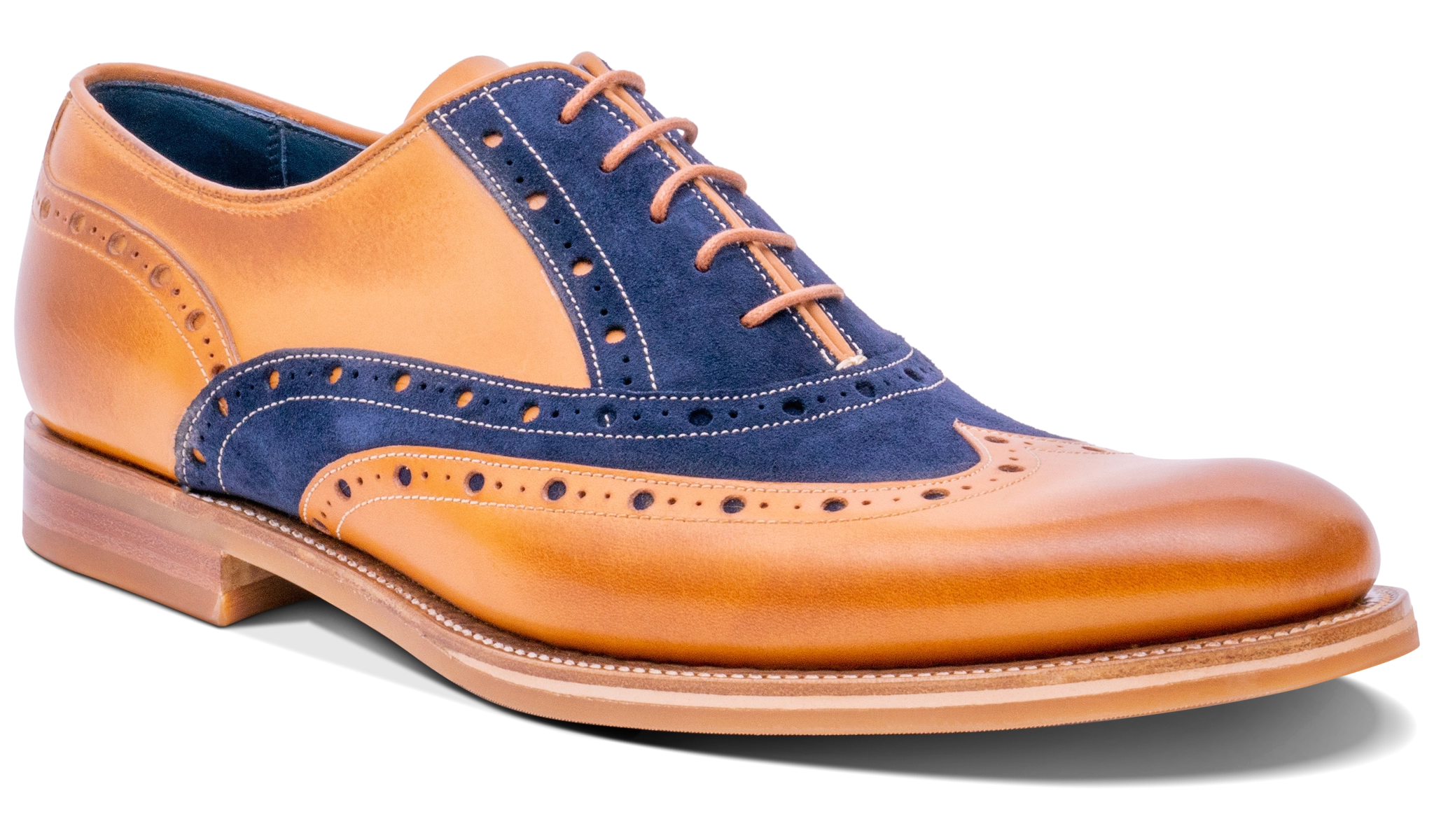 Abingdon - Cedar Calf/Navy Suede