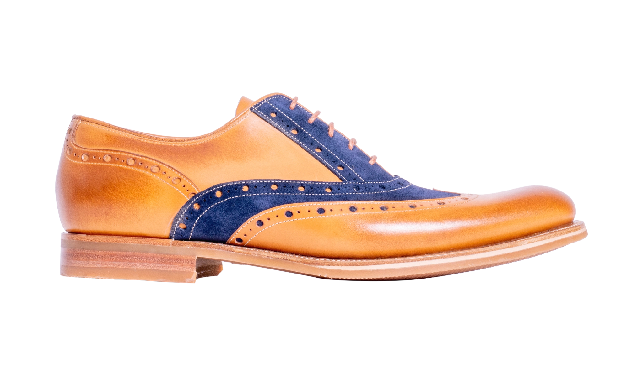 Abingdon - Cedar Calf/Navy Suede