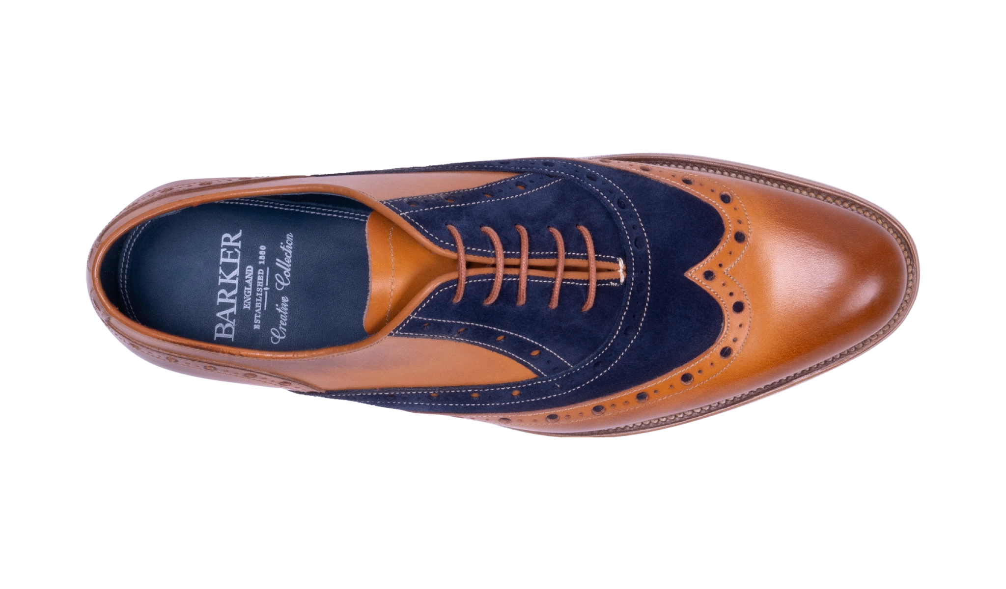 Abingdon - Cedar Calf/Navy Suede