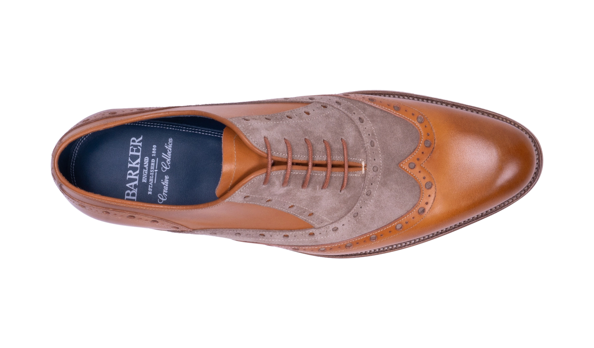 Abingdon - Cedar Calf/Parchment Suede
