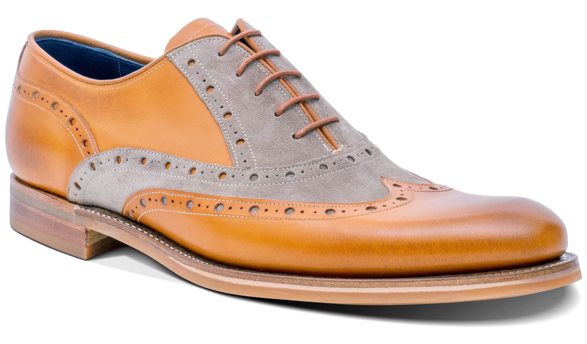 Abingdon - Cedar Calf/Parchment Suede