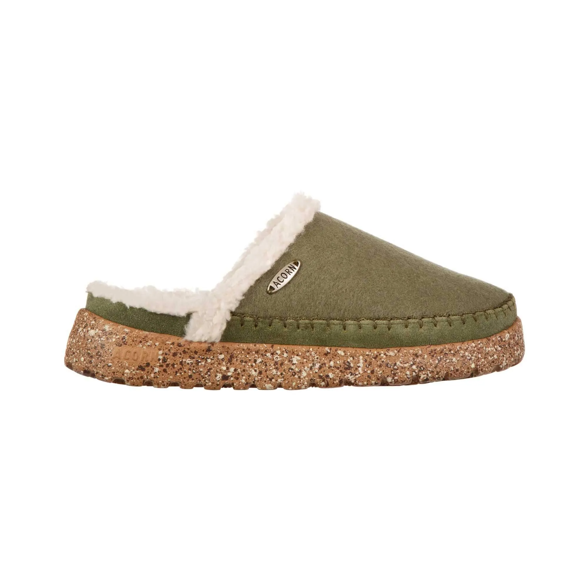 Acorn Women’s Rockland Clog - Recycled Felt Vamp, Olive Coast, Size 7 | A22701OLVW7