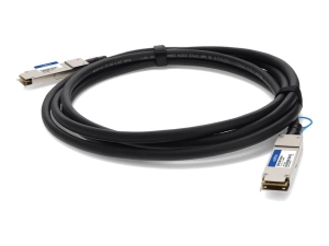 AddOn - 100GBase-CU direct attach cable - TAA Compliant - QSFP28 to QSFP28 - 3.3 ft - twinaxial - passive, bi-directional QSFP28-100G-CU1M-AO