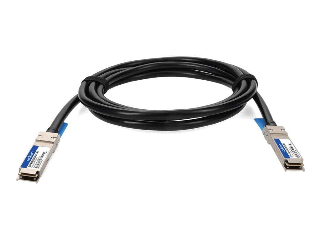 AddOn - 40GBase-CU direct attach cable - TAA Compliant - QSFP  to QSFP  - 10 ft - twinaxial - SFF-8661/IEEE 802.3bj - halogen-free, QSFP-40GB-PDAC3MLZ-C-AO