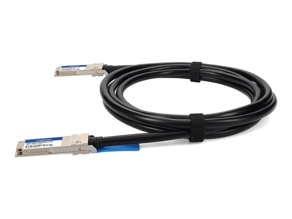 AddOn - 40GBase-CU direct attach cable - TAA Compliant - QSFP  to QSFP  - 10 ft - twinaxial - SFF-8661/IEEE 802.3bj - halogen-free, QSFP-40GB-PDAC3MLZ-C-AO