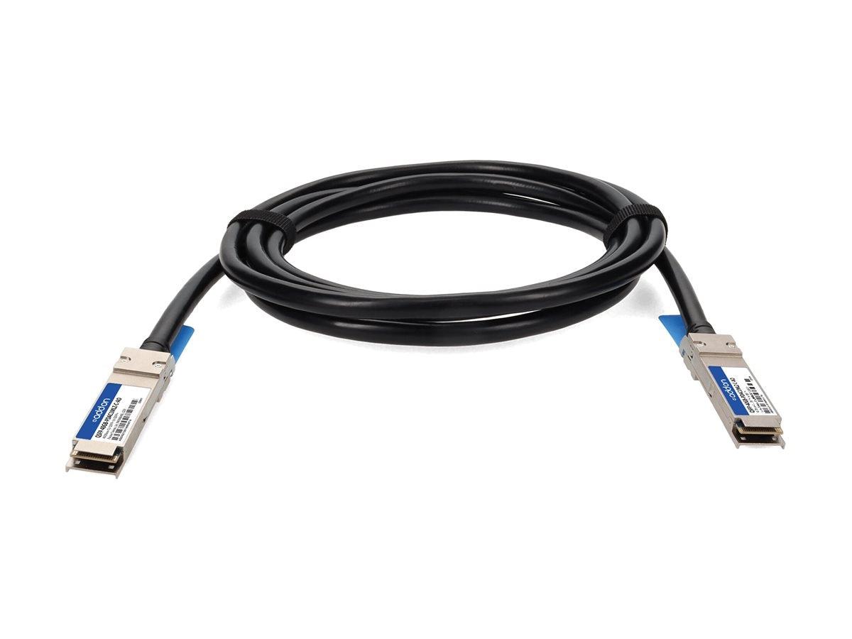 AddOn - 40GBase-CU direct attach cable - TAA Compliant - QSFP  to QSFP  - 3.3 ft - twinaxial - SFF-8661/IEEE 802.3bj - halogen-free, QSFP-40GB-PDAC1MLZ-C-AO