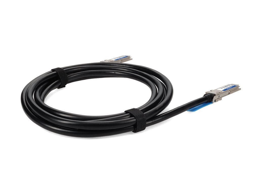AddOn - 40GBase-CU direct attach cable - TAA Compliant - QSFP  to QSFP  - 3.3 ft - twinaxial - SFF-8661/IEEE 802.3bj - halogen-free, QSFP-40GB-PDAC1MLZ-C-AO