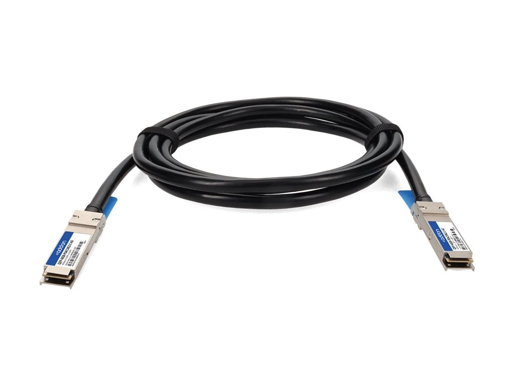 AddOn - 40GBase-CU direct attach cable - TAA Compliant - QSFP  to QSFP  - 3.3 ft - twinaxial - SFF-8661/IEEE 802.3bj - halogen-free, QSFP-40GB-PDAC1MLZ-C-AO