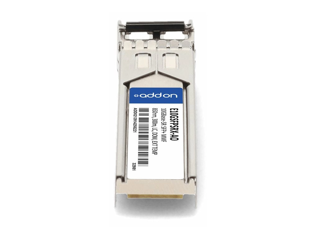 AddOn - SFP  transceiver module (equivalent to: Intel E10GSFPSRX) - 10GbE - 10GBase-SR - LC multi-mode - up to 984 ft - 850 nm E10GSFPSRX-AO