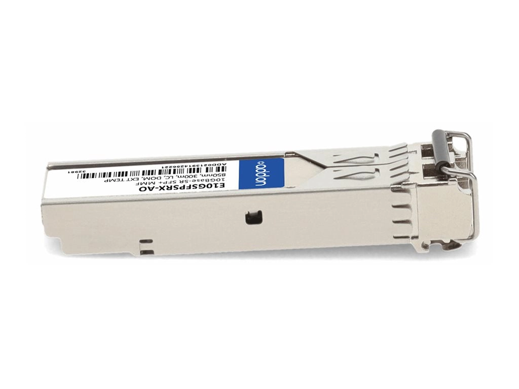AddOn - SFP  transceiver module (equivalent to: Intel E10GSFPSRX) - 10GbE - 10GBase-SR - LC multi-mode - up to 984 ft - 850 nm E10GSFPSRX-AO