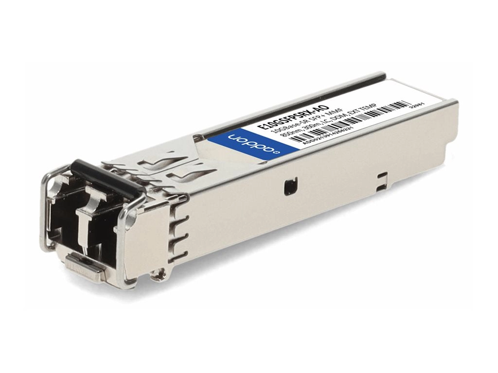 AddOn - SFP  transceiver module (equivalent to: Intel E10GSFPSRX) - 10GbE - 10GBase-SR - LC multi-mode - up to 984 ft - 850 nm E10GSFPSRX-AO
