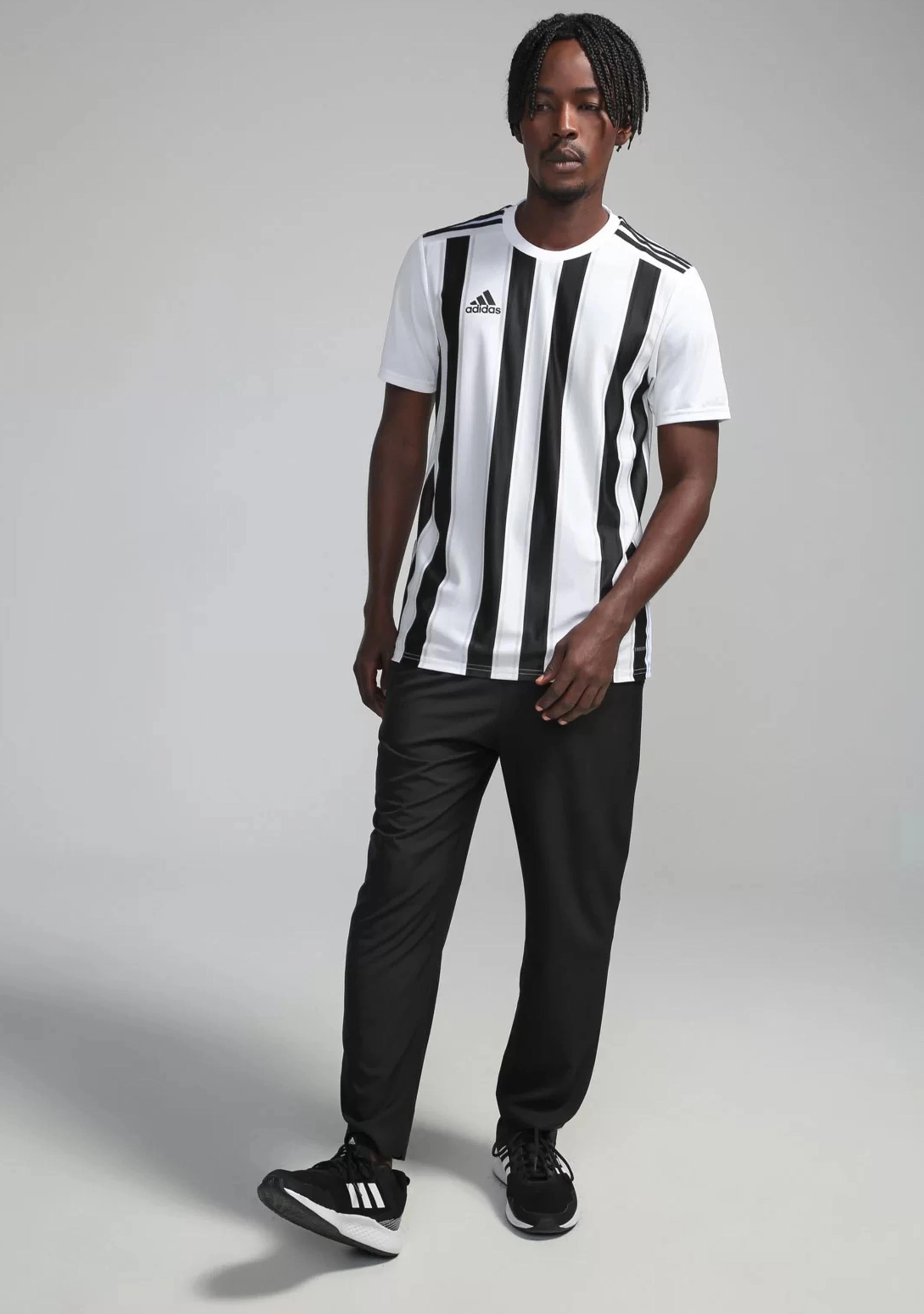 Adidas Mens Striped 21 Jersey White/Black