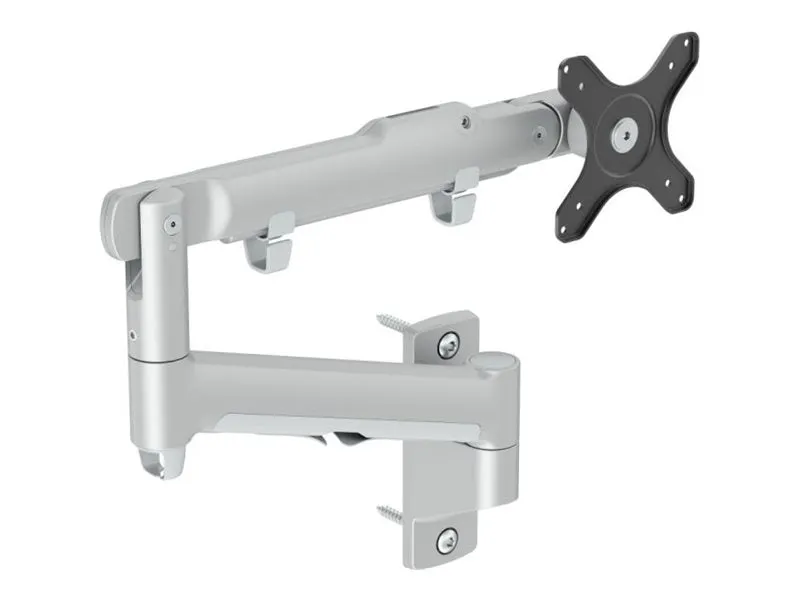 Atdec AWMS-DW - Mounting kit (articulating arm) - full-motion - for curved / flat panel - aluminum, steel - silver - screen size: AWMS-DW-S