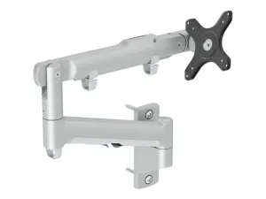 Atdec AWMS-DW - Mounting kit (articulating arm) - full-motion - for curved / flat panel - aluminum, steel - silver - screen size: AWMS-DW-S