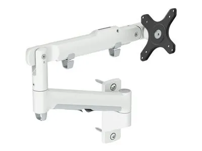 Atdec AWMS-DW - Mounting kit (articulating arm) - full-motion - for curved / flat panel - aluminum, steel - white - screen size: AWMS-DW-W