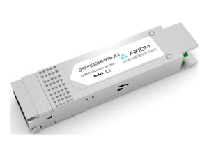 Axiom - QSFP  transceiver module - 40GbE - 40GBASE-SR4 - MPO multi-mode - up to 492 ft - 850 nm QSFPE40SR4FIN-AX