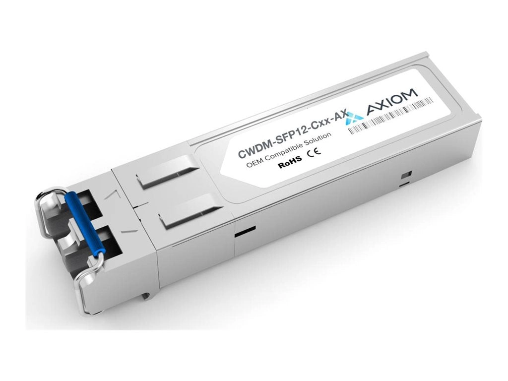 Axiom - SFP (mini-GBIC) transceiver module - 100Mb LAN (optical), 2.7 GigaE - 2.7GBase-LR2 (CWDM) - LC single-mode - up to 74.6 SFPC12-MR59-AX