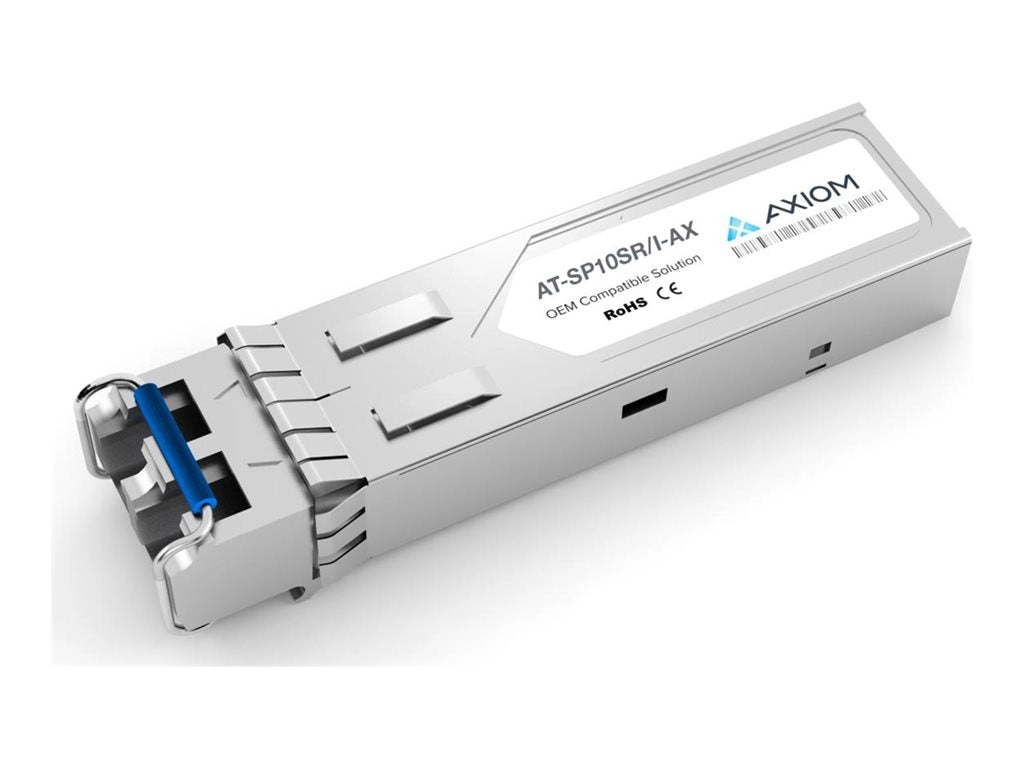 Axiom - SFP  transceiver module (equivalent to: Allied Telesis AT-SP10SR/I) - 10GbE - 10GBase-SR - LC multi-mode - up to 1310 AT-SP10SR/I-AX