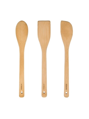 Bamboo Kitchen Utensils, Set Of 3