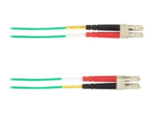 Black Box - Patch cable - LC multi-mode (M) to LC multi-mode (M) - 15 m - fiber optic - duplex - green FOLZHM4-015M-LCLC-GN