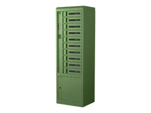 Bretford TechGuard Connect TCLAUS150EF - Cabinet unit (charge only) - for 10 notebooks/tablets/cellular phones - lockable - steel TCLAUS150EFBB