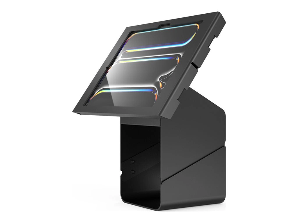 Compulocks Tablet Printer Kiosk - Stand - kiosk style - for printer / tablet - lockable - high-grade aluminum - black - screen PK0113PAPX4B