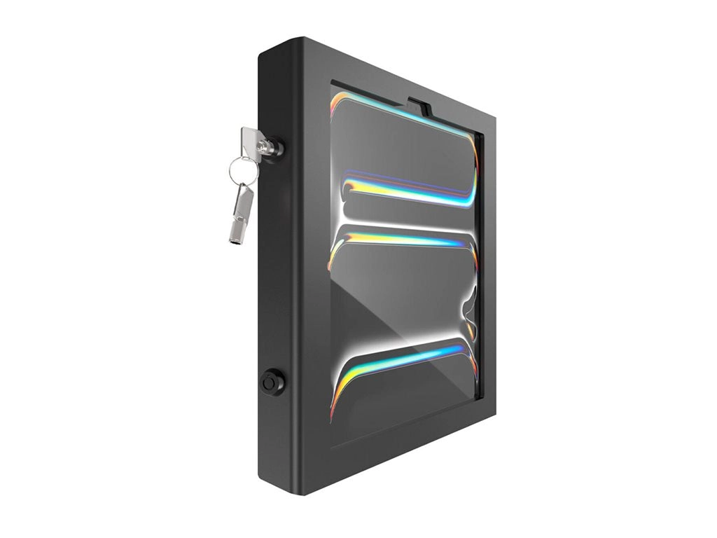 Compulocks Tablet Printer Kiosk - Stand - kiosk style - for printer / tablet - lockable - high-grade aluminum - black - screen PK0113PAPX4B