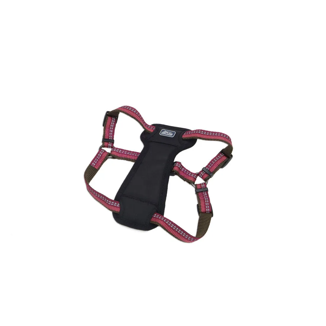 K9 Explorer® Reflective Adjustable Padded Dog Harness, Berry Medium