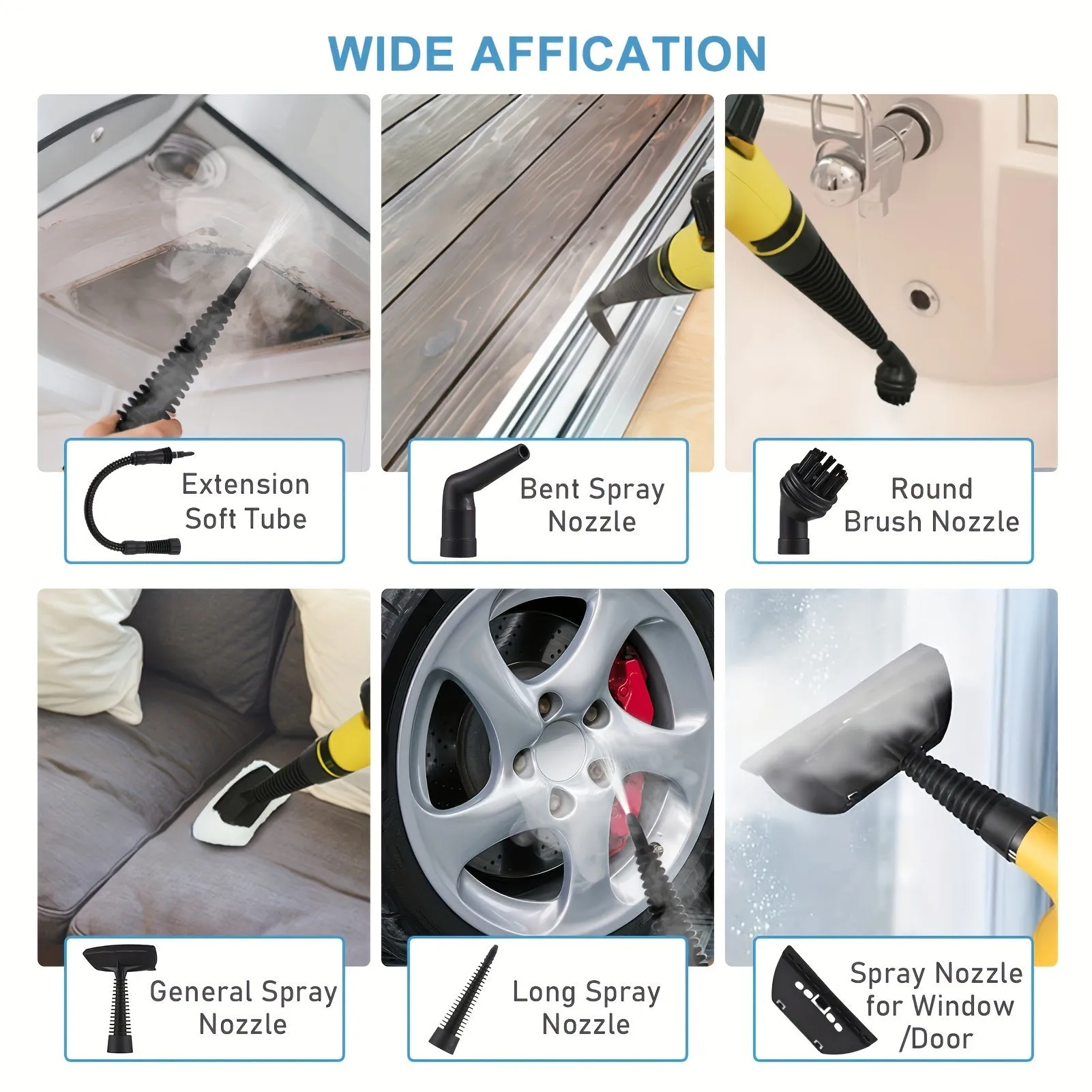 Mpow High Temperature Steam Cleaner Yellow