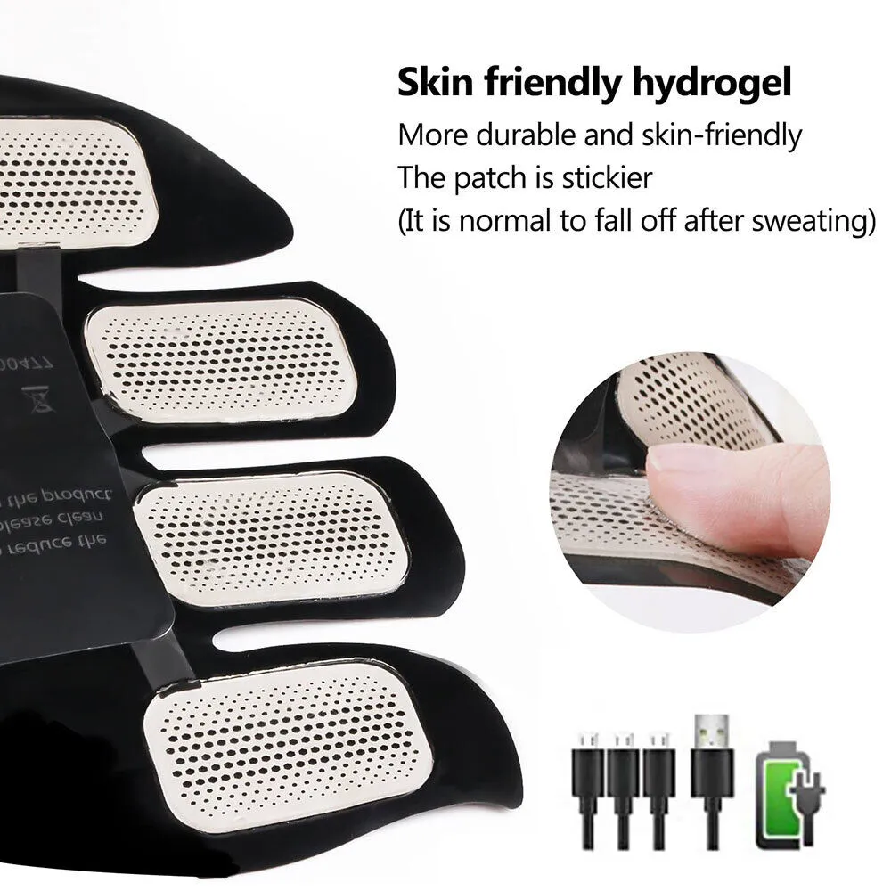 Rechargeable Abdominal Muscle Stimulator Trainer Abs Fitness Excersize Gear 6 Modes 19 Intensities