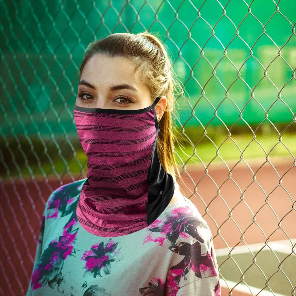 ROCKBROS Cooling Neck Gaiter with Ear Loops Bandana Face Scarf Mask for Men Women