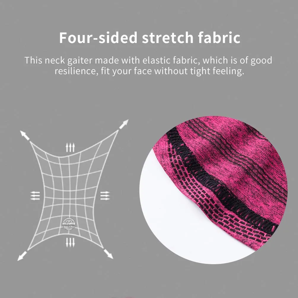 ROCKBROS Cooling Neck Gaiter with Ear Loops Bandana Face Scarf Mask for Men Women
