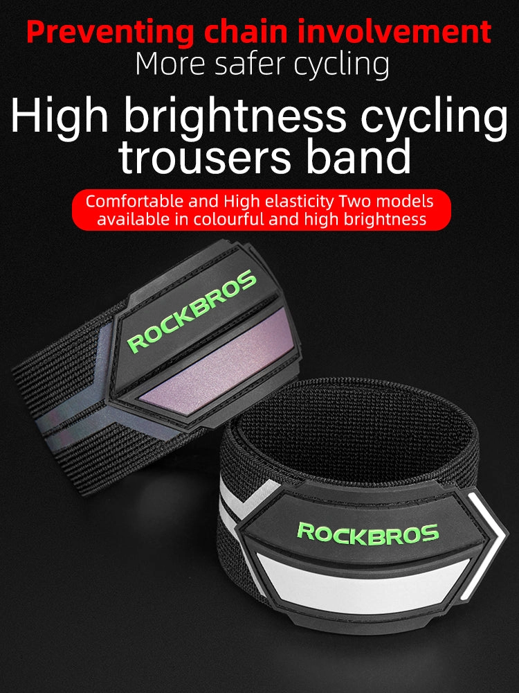 ROCKBROS High Brightness Reflective Trouser Band Adjustable Elastic