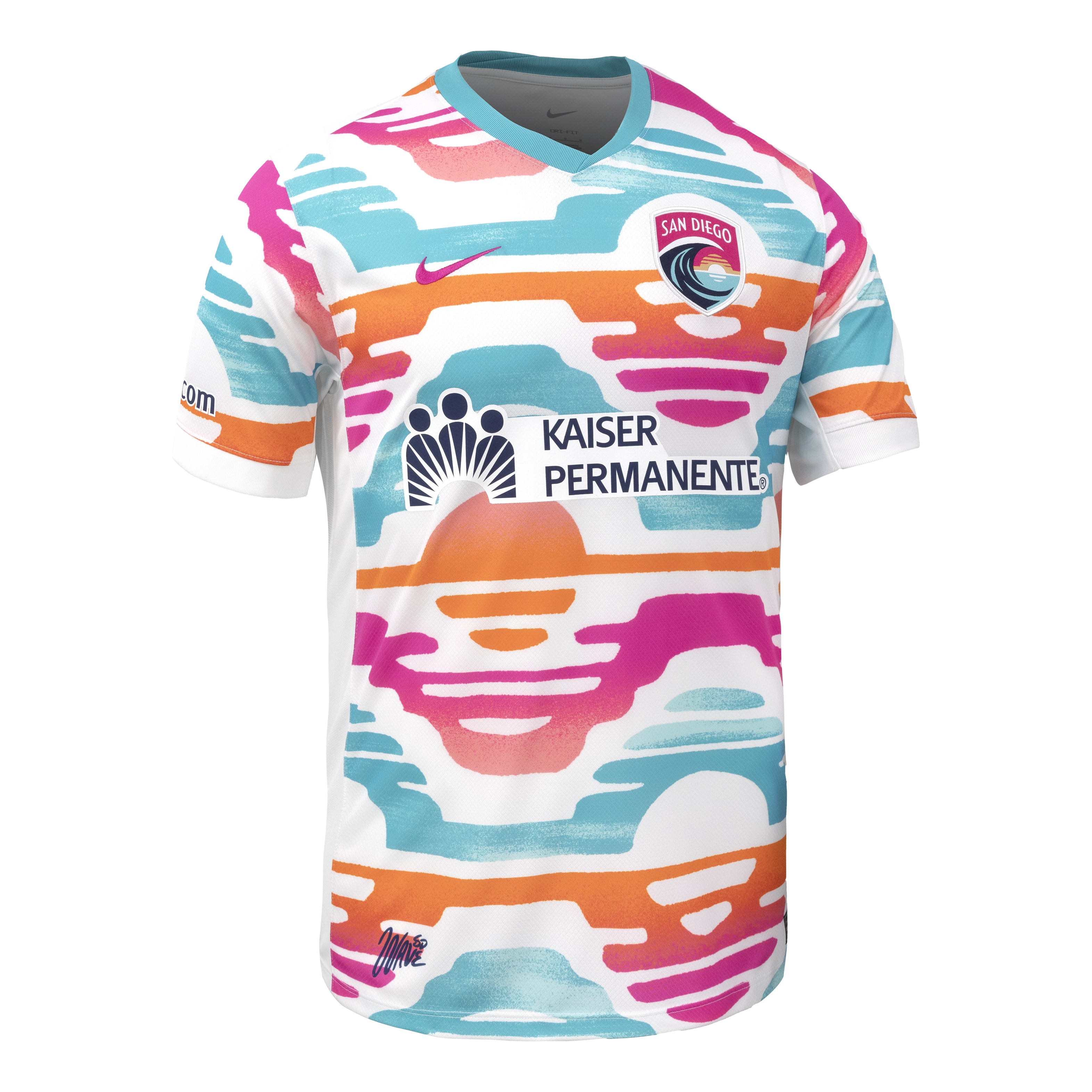 San Diego Wave Home 2025 Straight Fit Nike Stadium Shirt