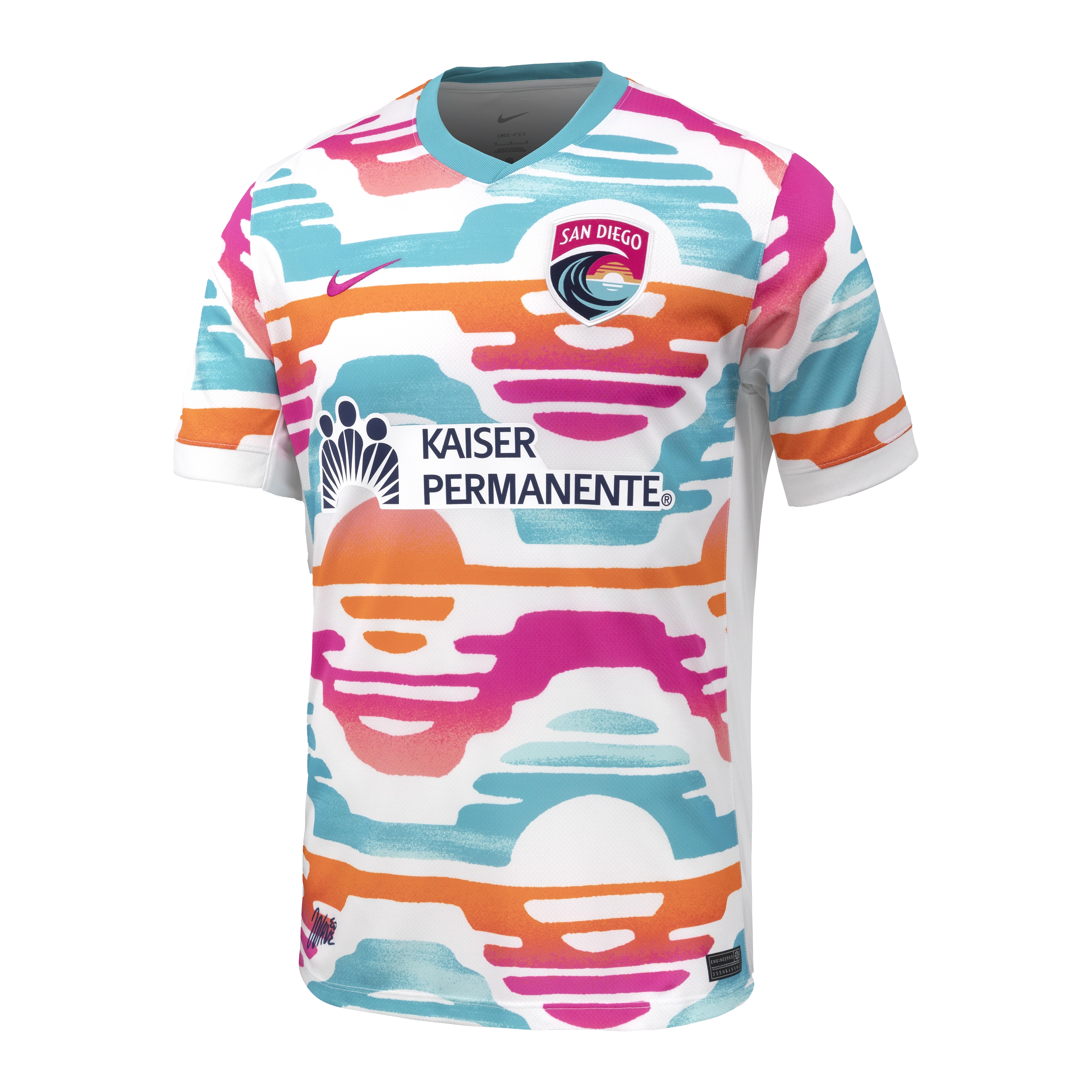 San Diego Wave Home 2025 Straight Fit Nike Stadium Shirt
