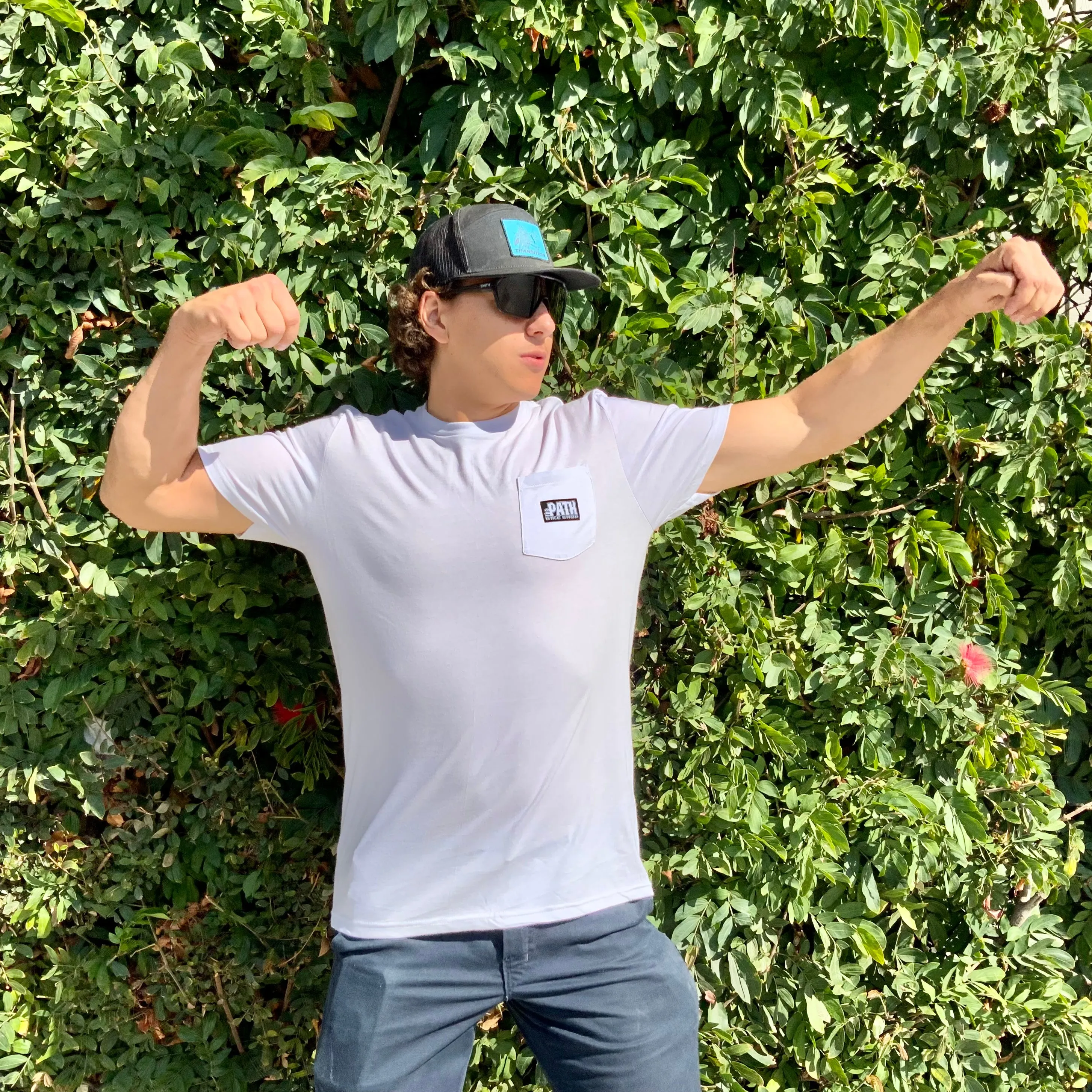The Path Bike Shop Pocket Crew Neck Tee