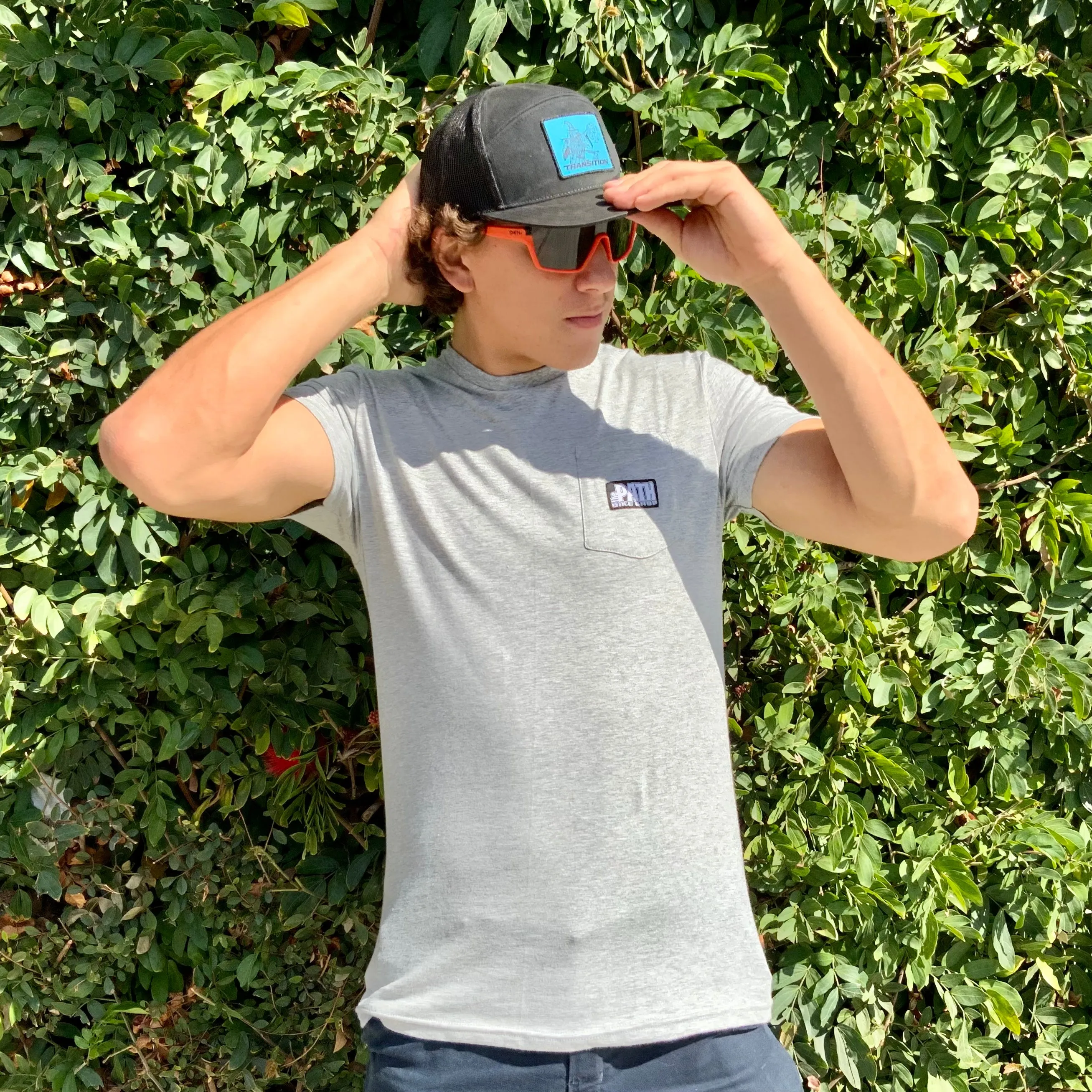 The Path Bike Shop Pocket Crew Neck Tee