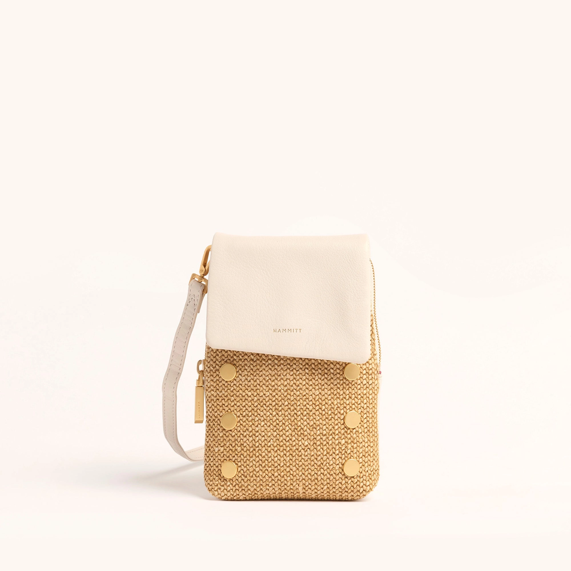 VIP Mobile | Calla Lily White Raffia/Brushed Gold