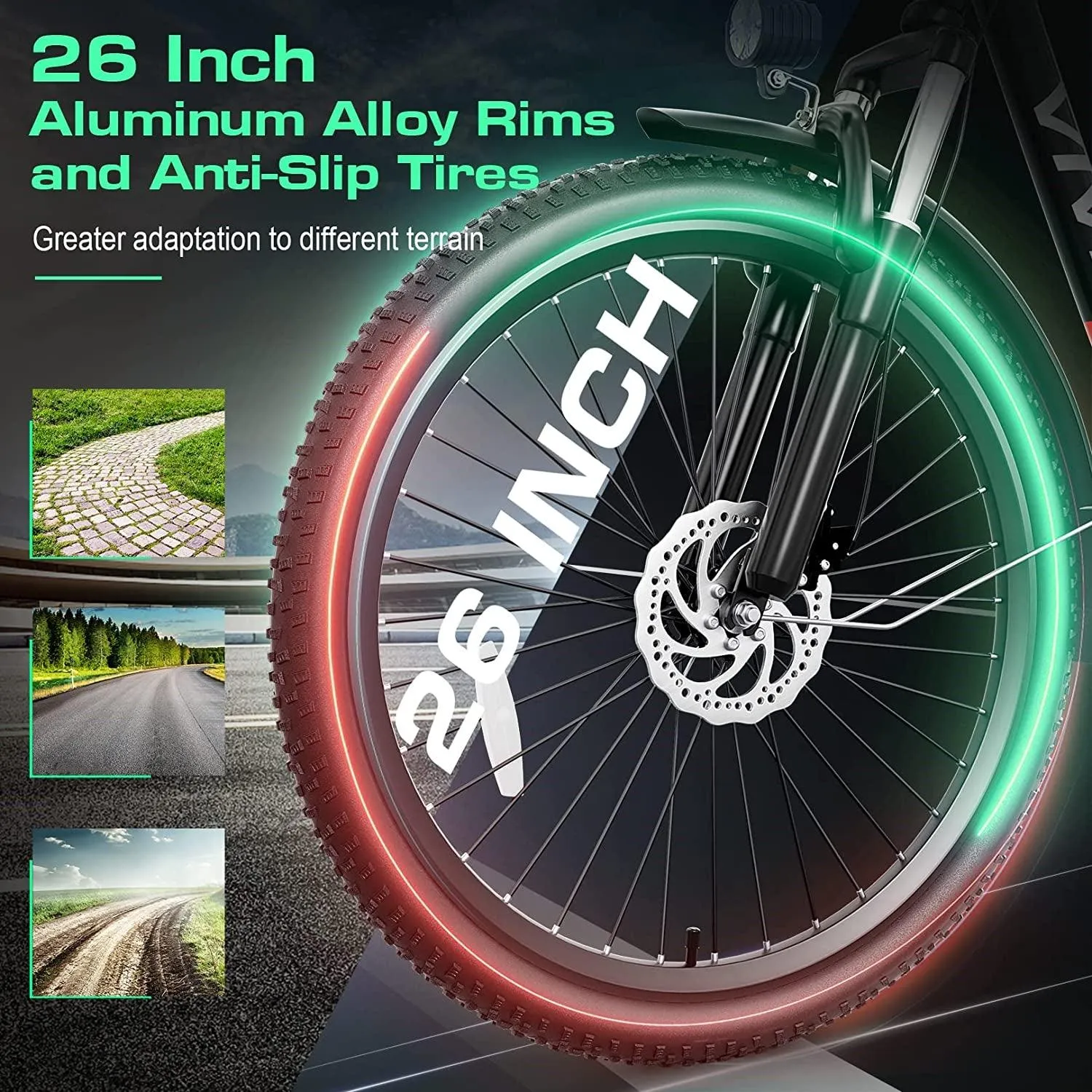 VIVI C26UL Electric Bike Cruiser Electric Commuter Bike UL2849 Certified